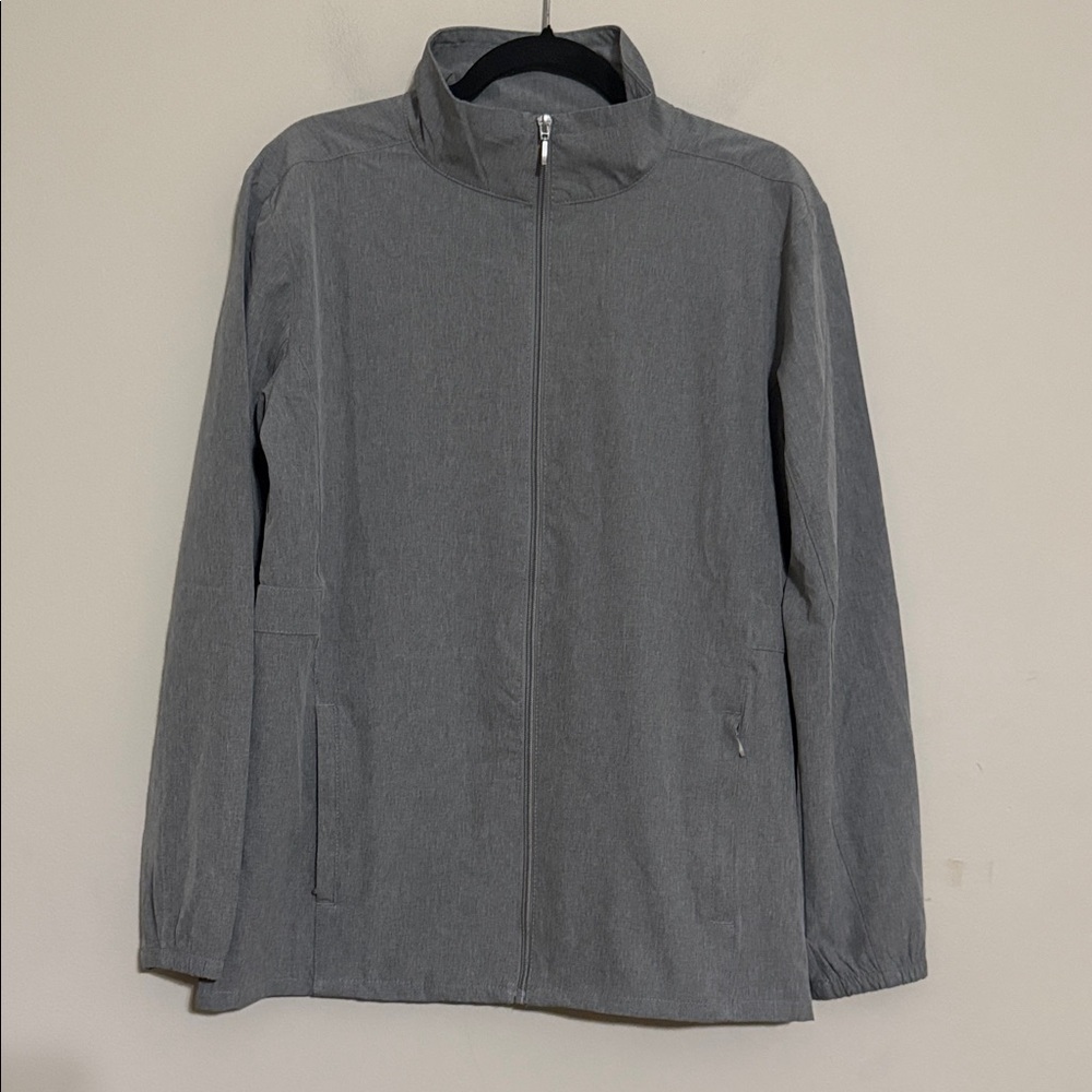 Hang ten women Gray Hybrid Jacket M UPF 50+ Water Repellant Full Zip outdoor